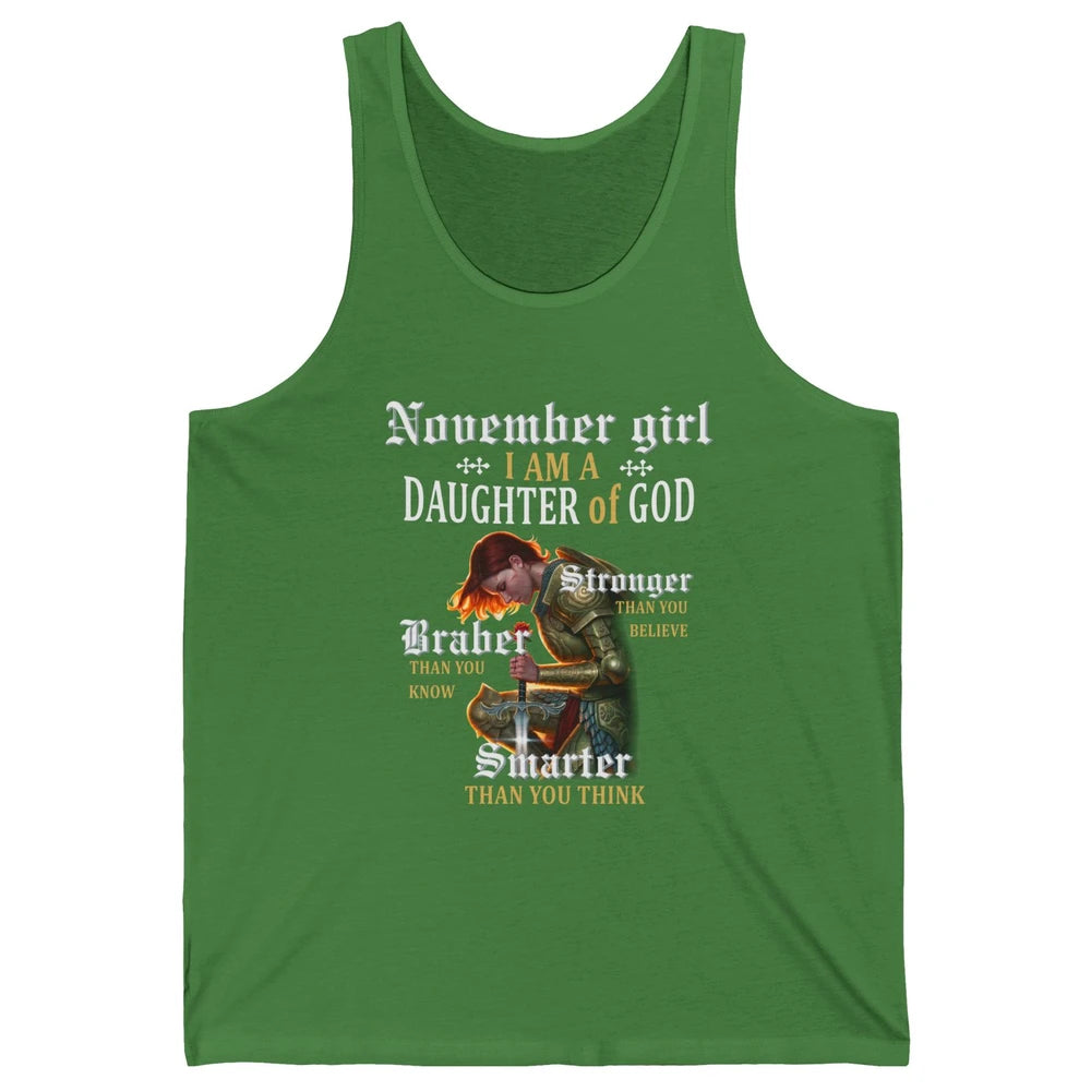 Birthday November Girl I'm A Daughter Of God Birthday Gift Unisex Jersey Tank