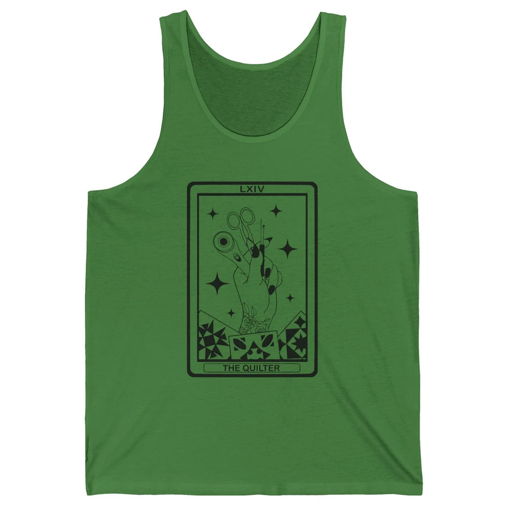 The Quilter Tarot Card Quilting Tool Sewing Yarning Crafting Unisex Jersey Tank