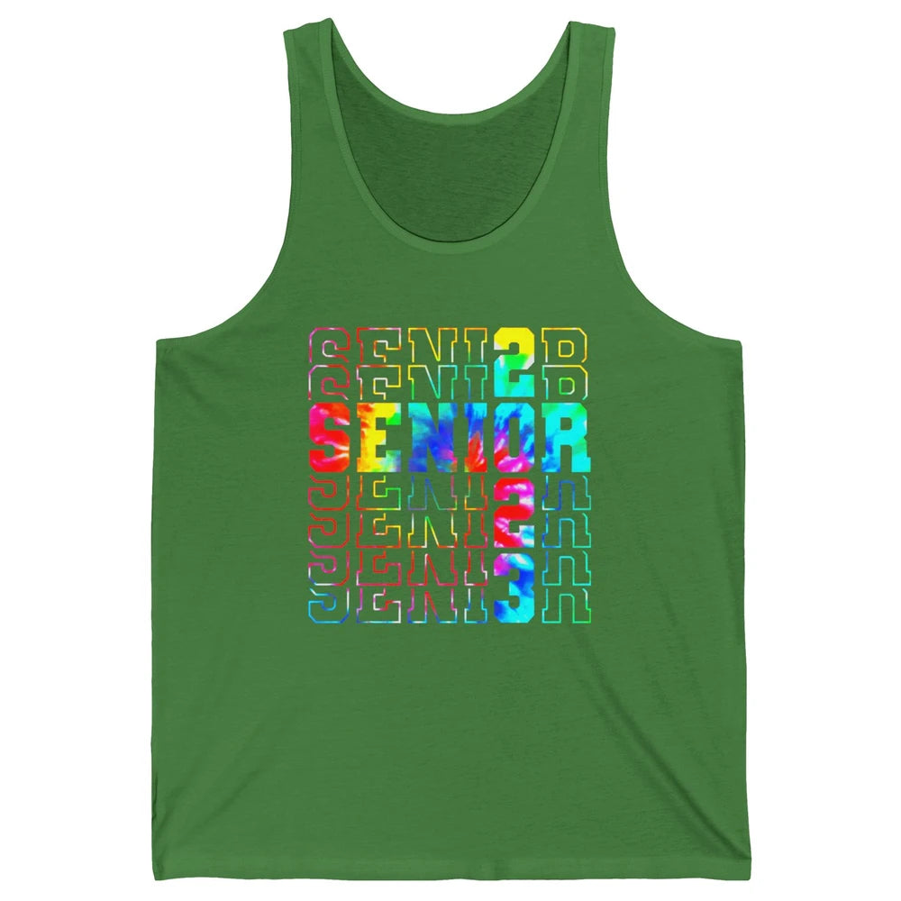 Tie Dye Senior 2023 Class Of 2023 Graduate Bachelor Gift Unisex Jersey Tank