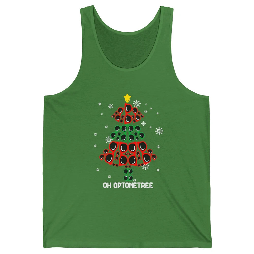 Glasses Christmas Tree Oh Optometree Optometry Optician Gift Unisex Jersey Tank