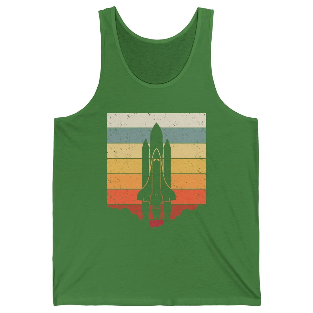 Vintage Astronaut Spaceship Spacecraft Spaceman Astrology Unisex Jersey Tank