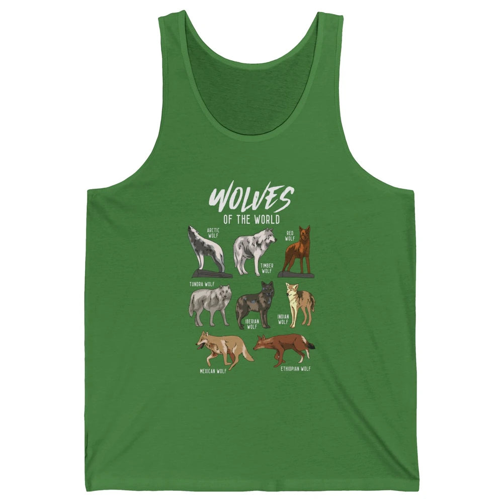 Wolves Of The World Wild Animal Moon Hunter Wolf Hunting Unisex Jersey Tank