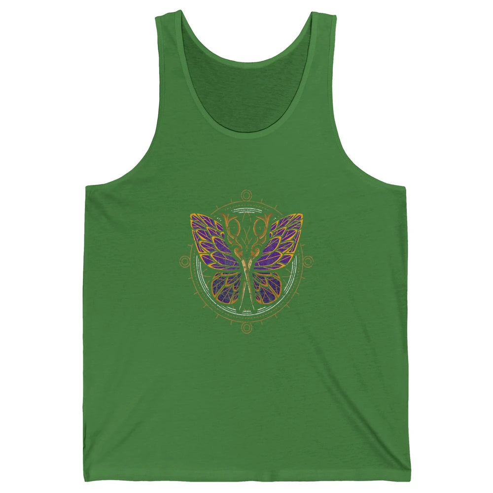 Woman Hair Butterfly Barber Hairstylist Hairdresser Retro Unisex Jersey Tank