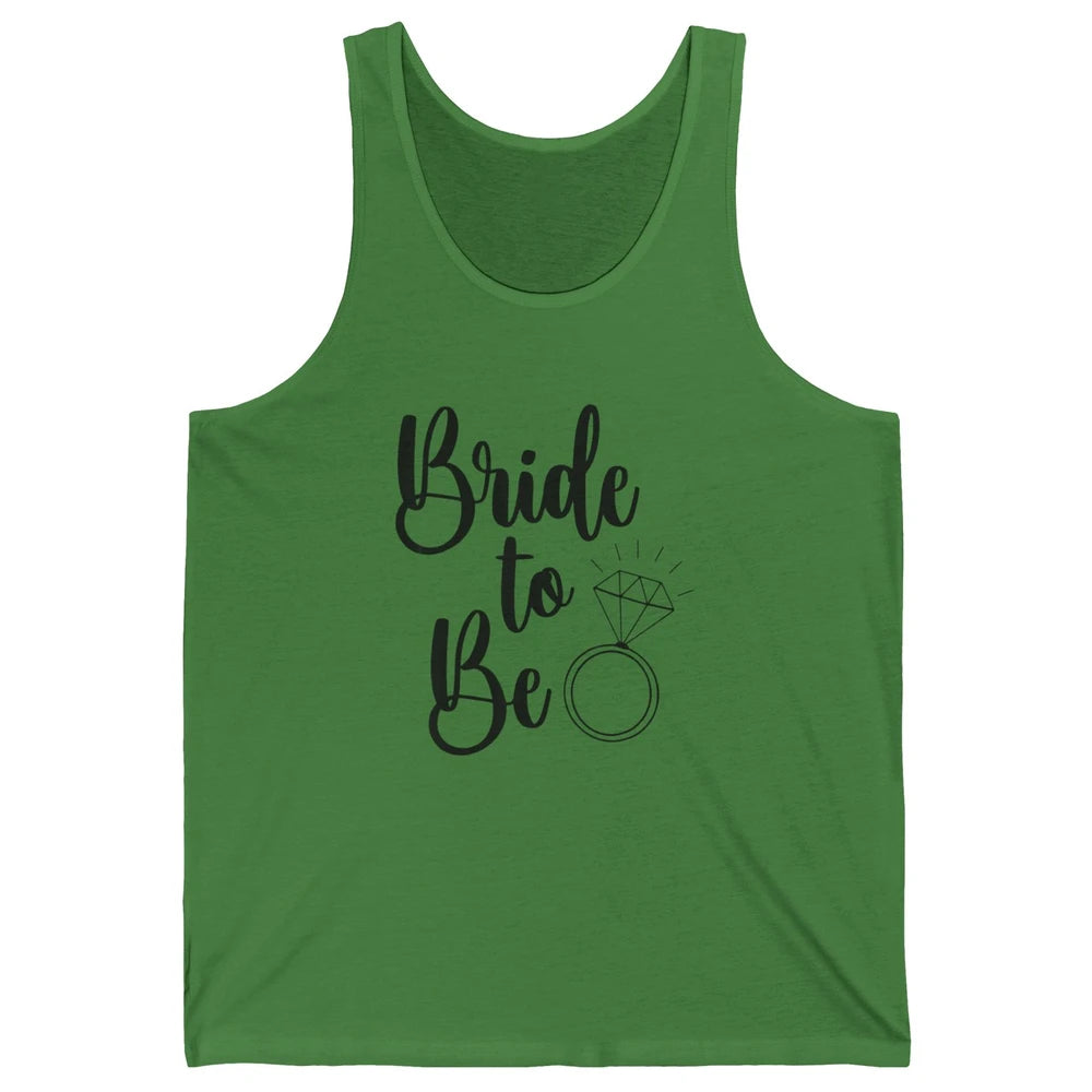 Bride To Be Future Mrs. Engagement Bachelorette Wedding Ring Unisex Jersey Tank