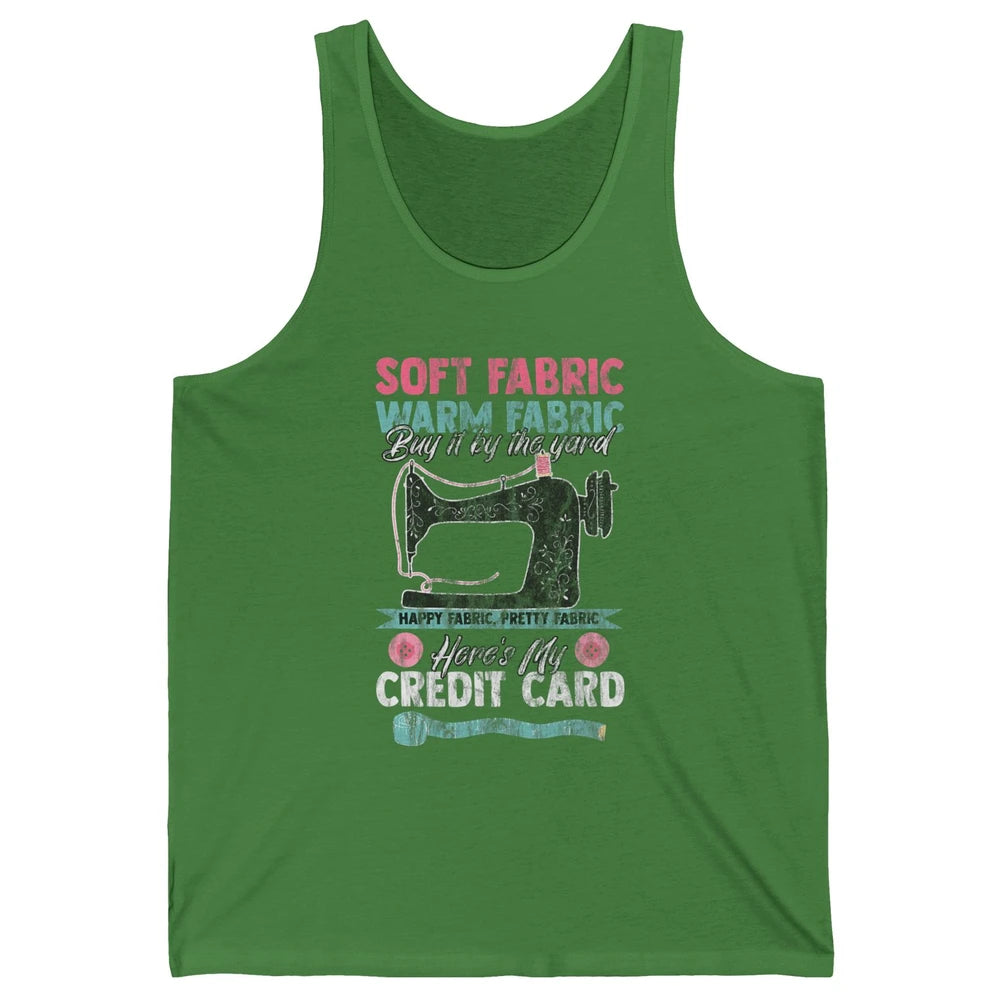 Soft Fabric By The Yard Sewing Machine Quilting Crafting Unisex Jersey Tank