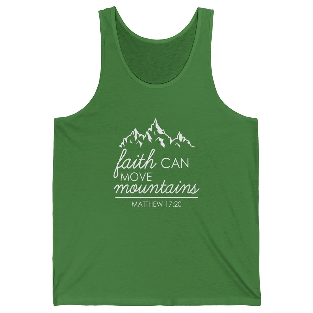 Bible Verse Jesus Christian Religion Mountains God Faith Unisex Jersey Tank