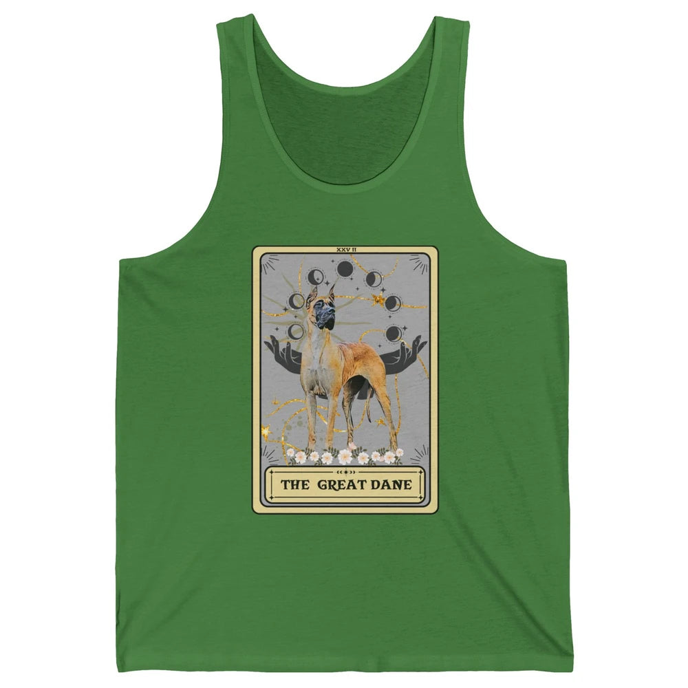 The Great Dane Tarot Card Great Dane Mom Halloween Dog Mom Unisex Jersey Tank