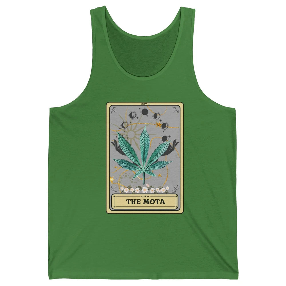 Vintage Weed The Mota Tarot Card Weed Cannabis Marijuana Unisex Jersey Tank