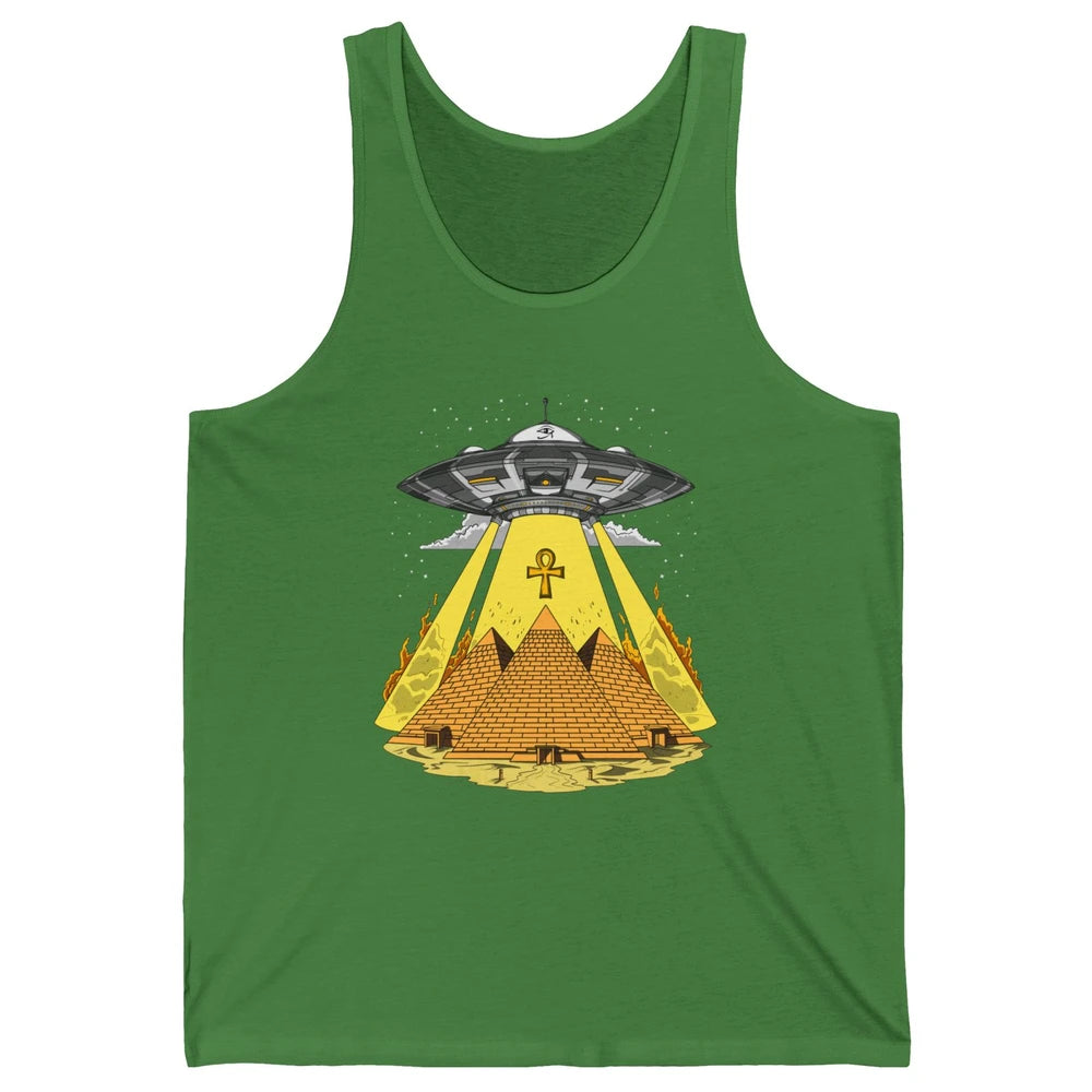 Ancient Egyptian Pyramids Alien Space Annunaki Conspiracy Unisex Jersey Tank