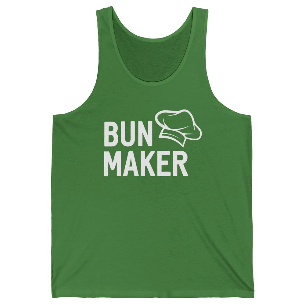 Bun Maker Bun Baker Pregnancy Announcement Baby Reveal Gift Unisex Jersey Tank