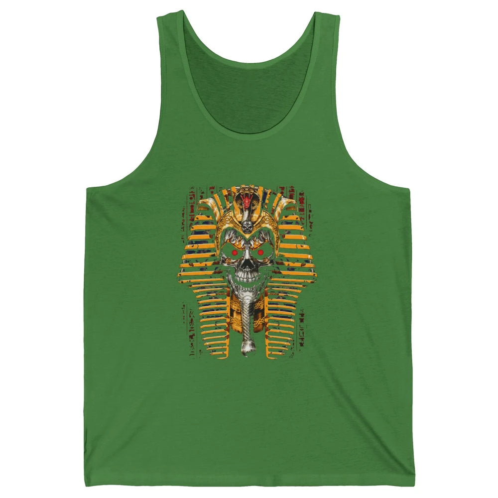 Ancient Egyptian Pyramid Skull King Tut Pharaoh Tutankhamun Unisex Jersey Tank