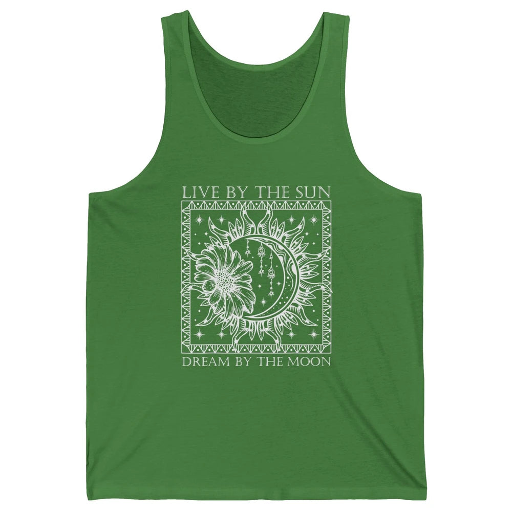 Aesthetic Mystical Sun Moon Gothic Boho Bohemian Astrology Unisex Jersey Tank