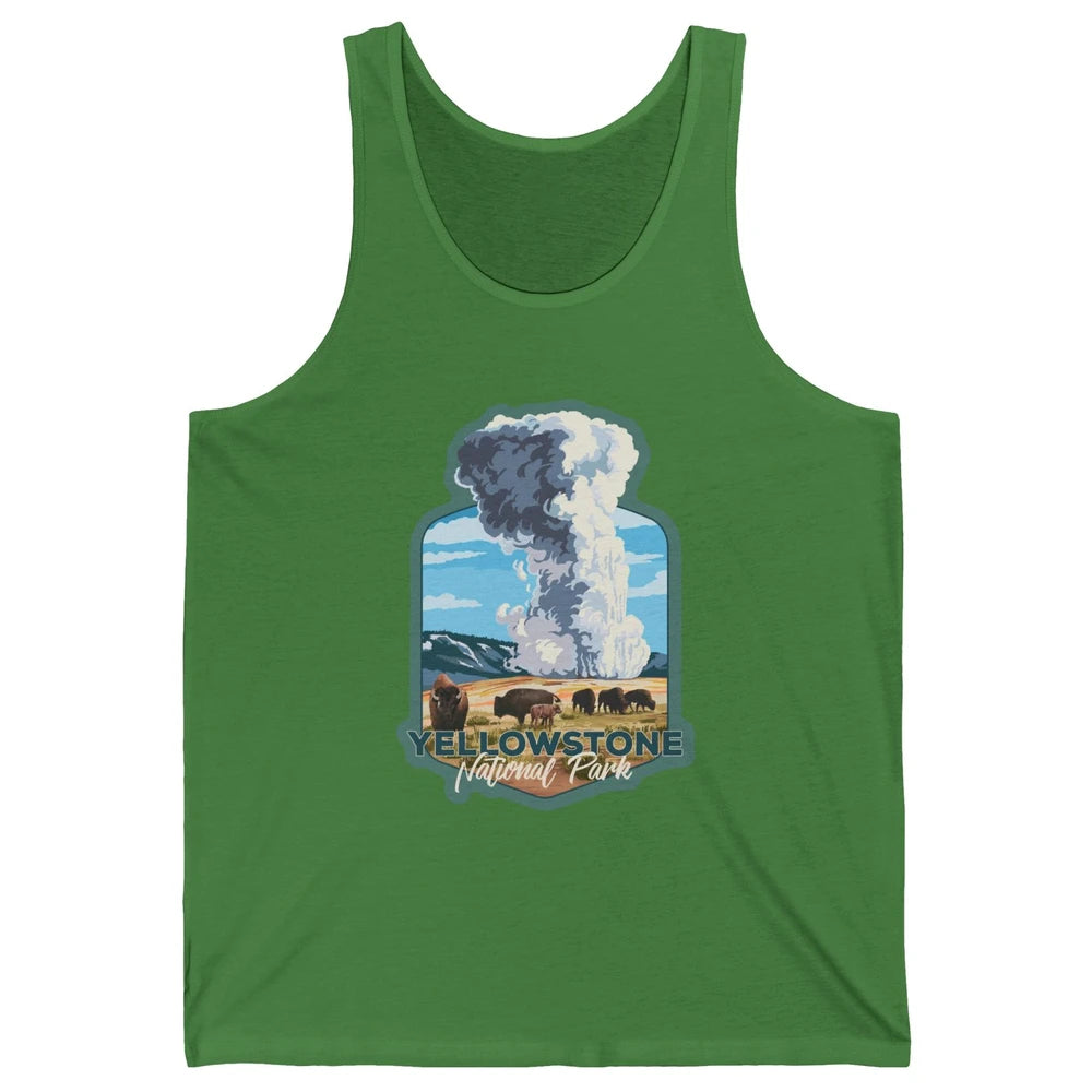 Yellowstone National Park Wyoming Old Faithful Nature Lovers Unisex Jersey Tank