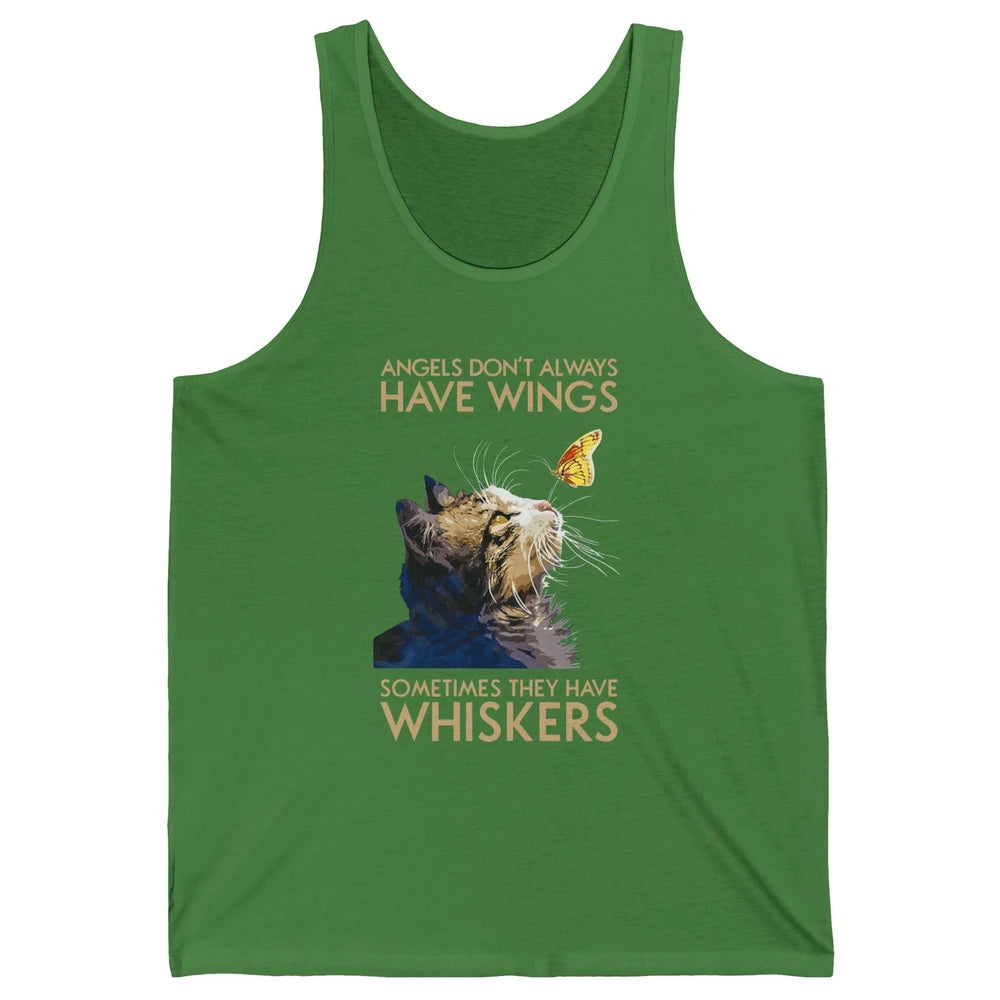 Angels Don't Always Have Wings Sometimes They Have Whiskers Unisex Jersey Tank