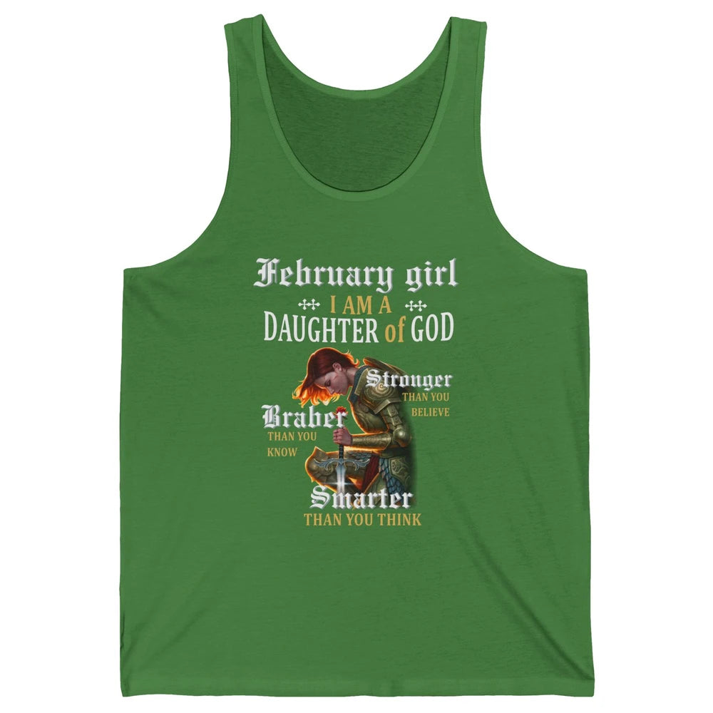 Birthday February Girl I'm A Daughter Of God Birthday Gift Unisex Jersey Tank