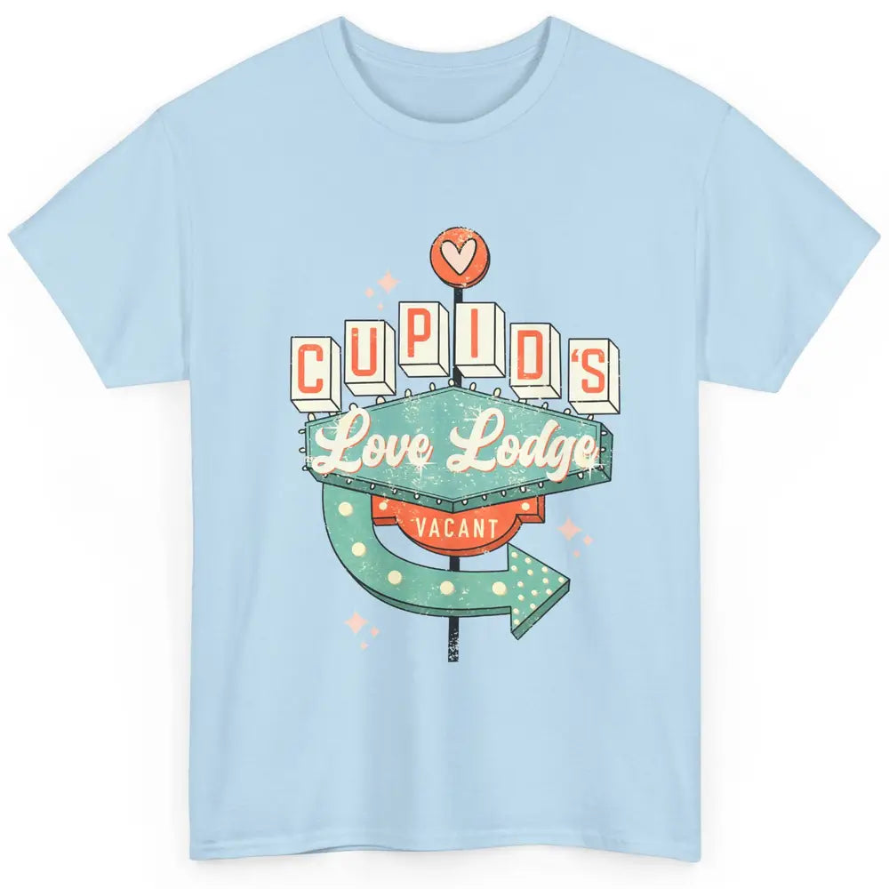 Retro Valentines Cupid's Love Lodges Funny Couples Valentine Classic Unisex T-Shirt