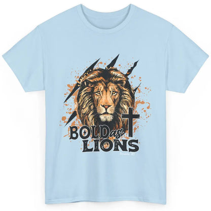 Bold As Lion Of Judah Bible Verse Christian Faith Religious Classic Unisex T-Shirt