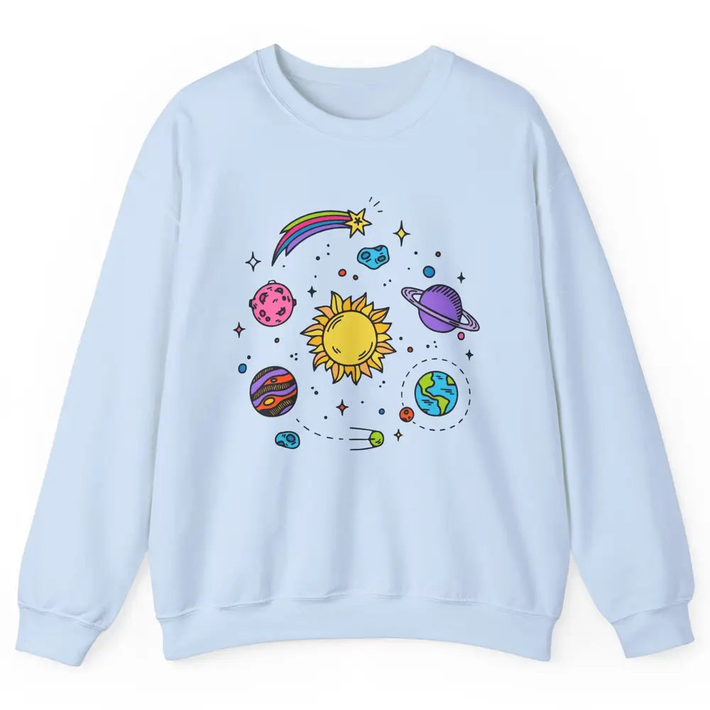 Solar System Space Galaxy Outer Space Astrology Astronauts Unisex Crewneck Sweatshirt