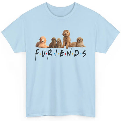 Cute Furiends Golden Doddle Furry Dog Friends Puppy Pet Love Classic Unisex T-Shirt