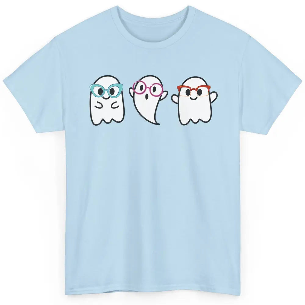 Cute Little Ghosts Glasses Optometrist Halloween Optician Classic Unisex T-Shirt