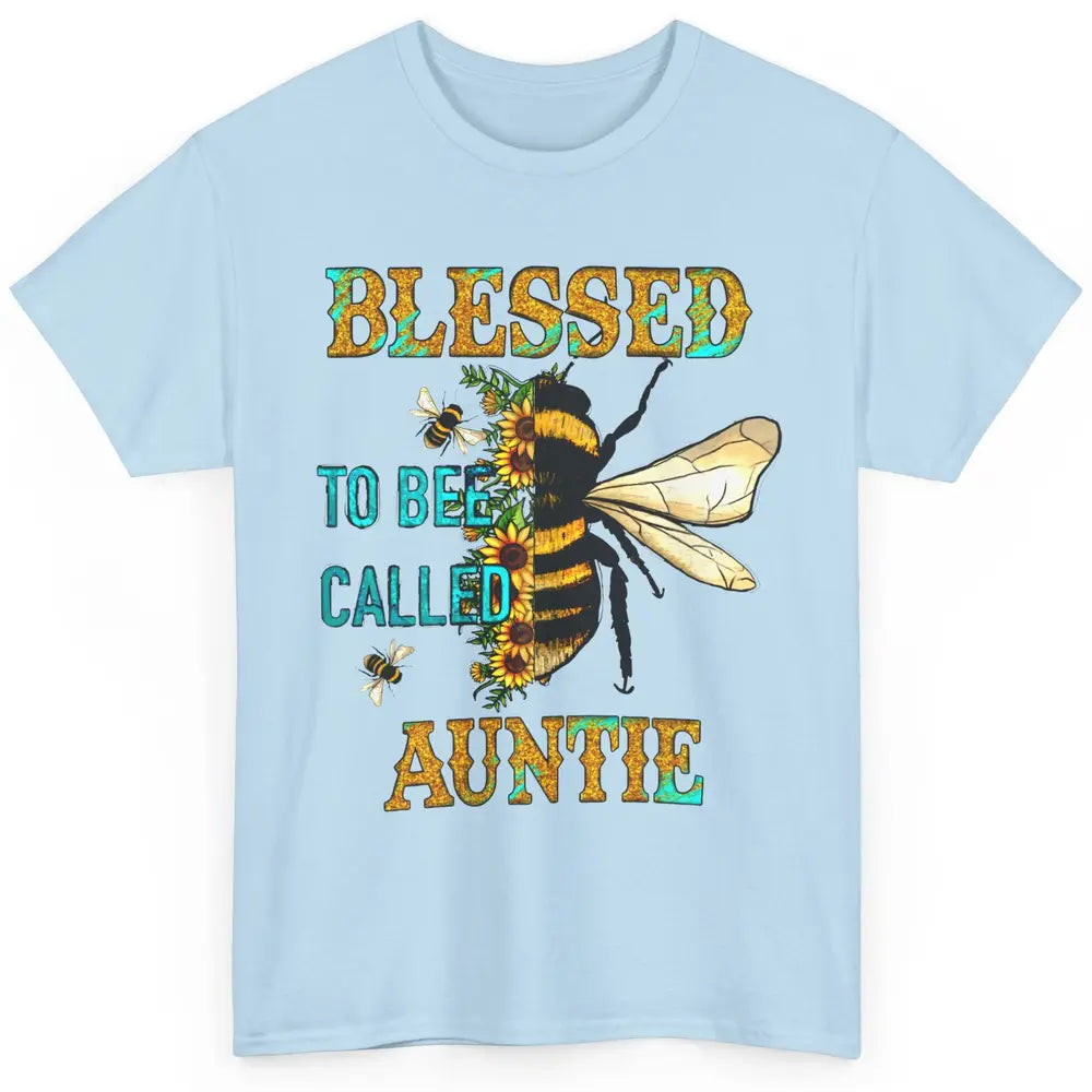 Blessed To Bee Called Auntie Pregnancy Nephew Niece Gift Classic Unisex T-Shirt