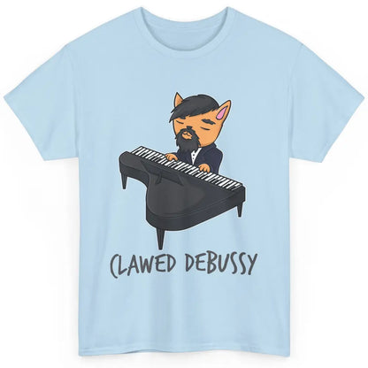 Clawed Debussy Orange Cat Piano Classical Music Composer Pun Classic Unisex T-Shirt