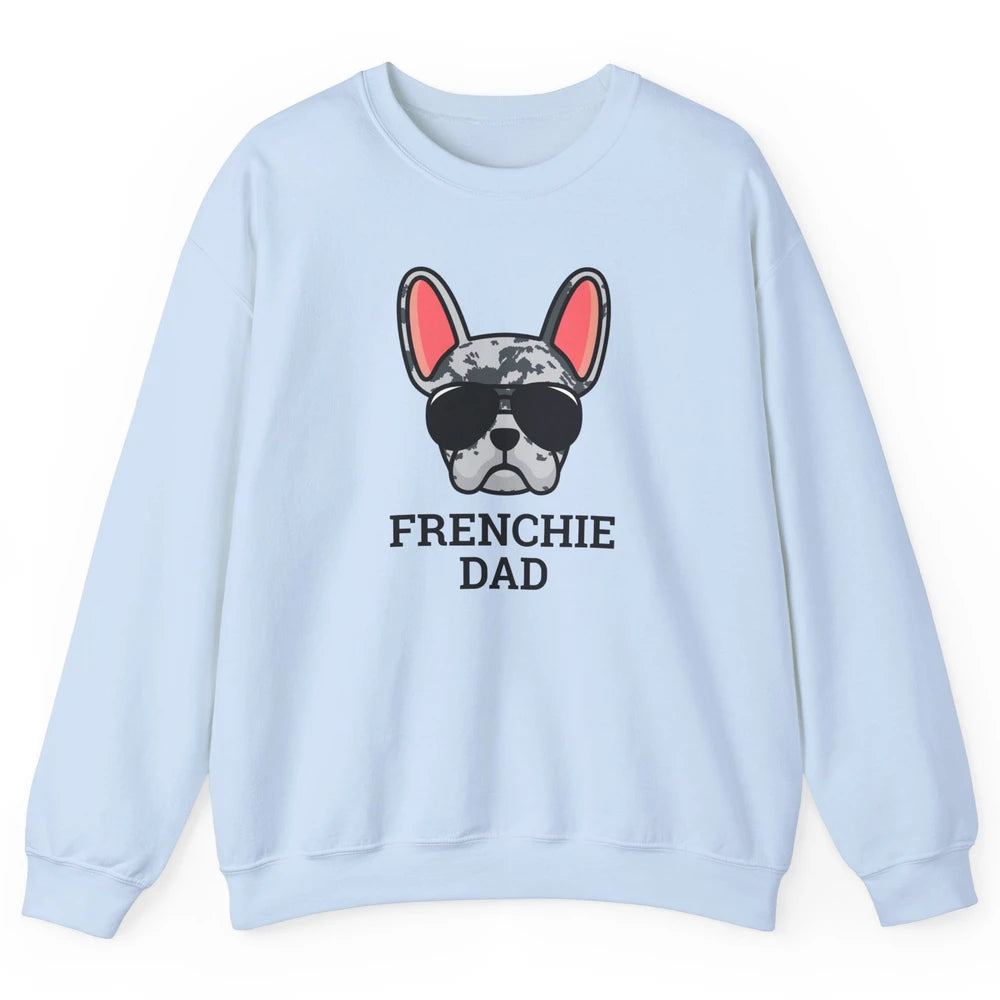 Blue Merle French Dad Frenchie Bulldog Cool Pet Owner Father Unisex Crewneck Sweatshirt