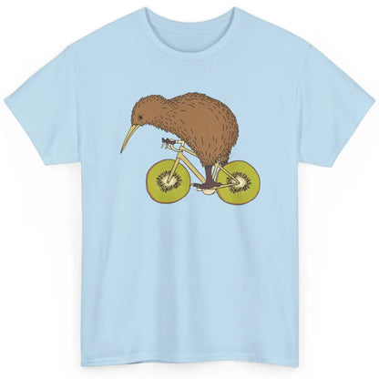 Funny Bird Riding Bike Kiwi Wheels Nature Birding Sarcasm Classic Unisex T-Shirt