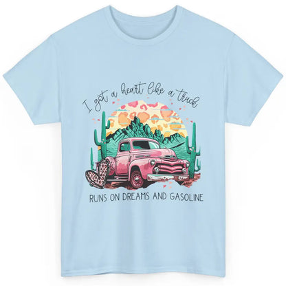 Western Sunset Cowgirl I Got Heart Like Truck Rodeo Cactus Classic Unisex T-Shirt