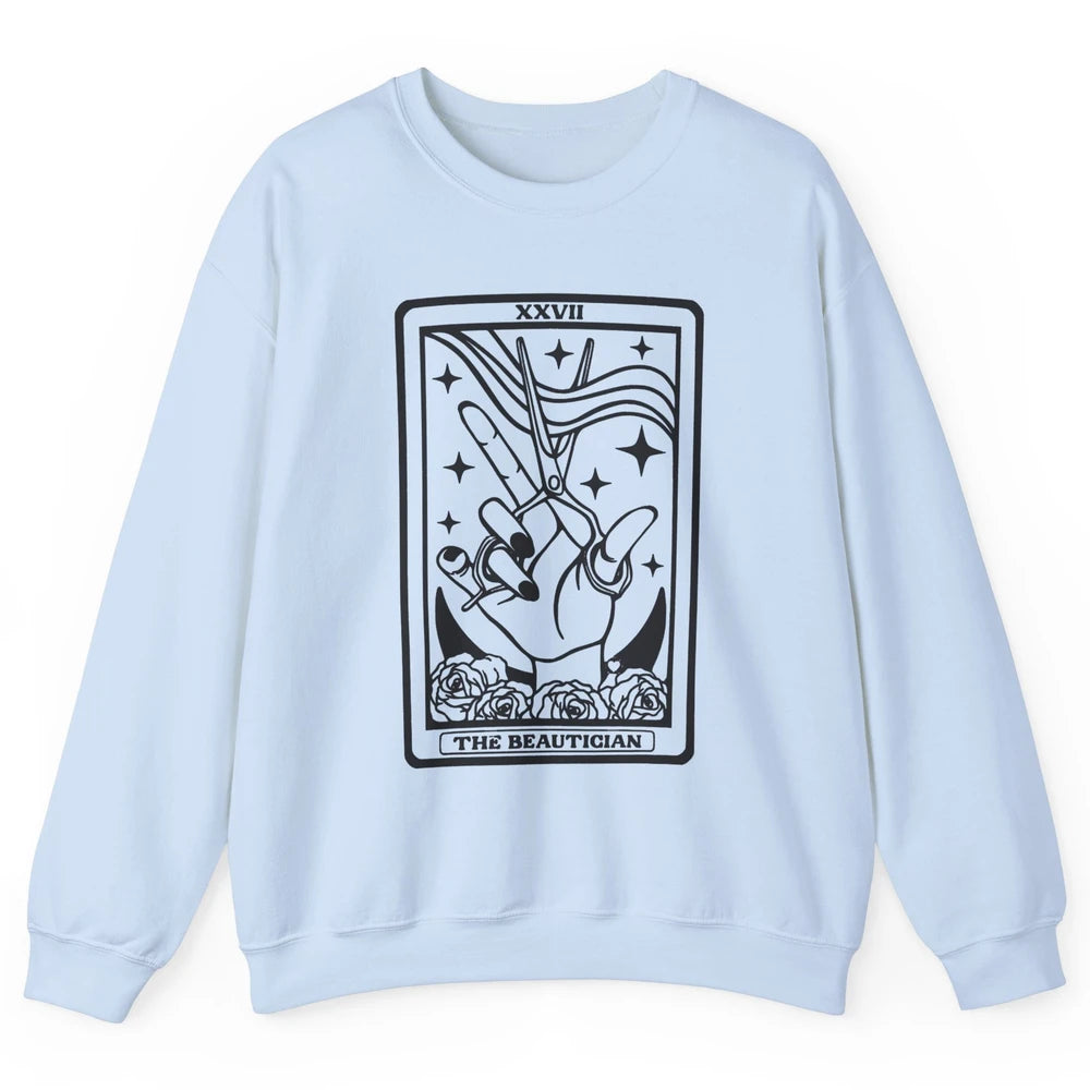 The Hairstylist Tarot Card Hair Dryer Beautician Cosmetology Unisex Crewneck Sweatshirt