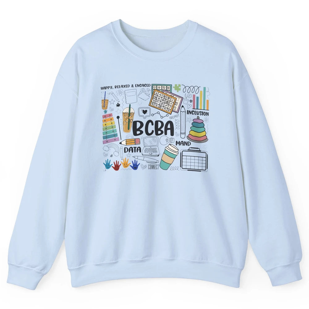 BCBA Behavior Analyst Special Education Teacher Therapist Unisex Crewneck Sweatshirt