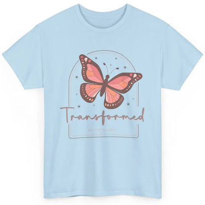 Transformed By God's Love Butterfly Faith Christian Jesus Classic Unisex T-Shirt