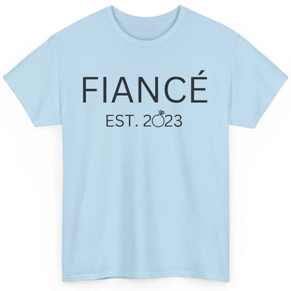 Fiance Est 2023 Future Groom Engagement Bachelorette Gift Classic Unisex T-Shirt