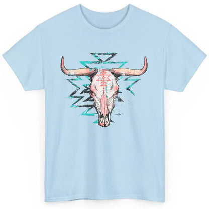 Boho Bull Skull Aztec Rodeo Desert Spirit Western Country Classic Unisex T-Shirt