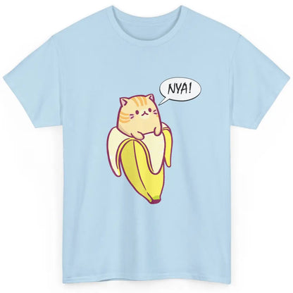 Cute Bananya Banana Orange Cat Kawaii Humor Kitten Mom Life Classic Unisex T-Shirt