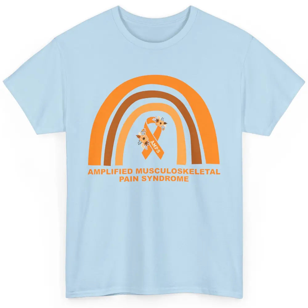 Amplified Musculoskeletal Pain Syndrome AMPS Orange Rainbow Classic Unisex T-Shirt