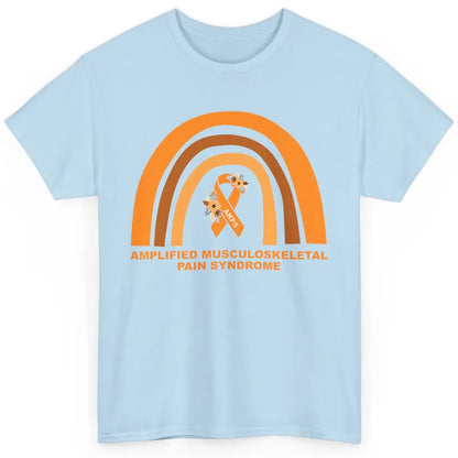 Amplified Musculoskeletal Pain Syndrome AMPS Orange Rainbow Classic Unisex T-Shirt