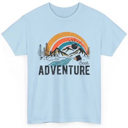 Vintage Mountain Sunrise Seek Adventure Camping Hiking Lover Classic Unisex T-Shirt