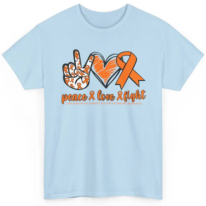 Amplified Musculoskeletal Pain Syndrome Peace Love Fight Classic Unisex T-Shirt