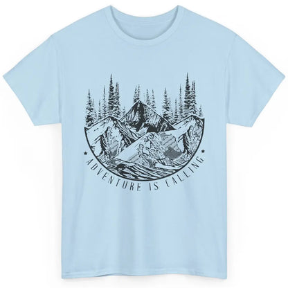 Adventure Is Calling Mountain Outdoor Wilderness Hiking Classic Unisex T-Shirt