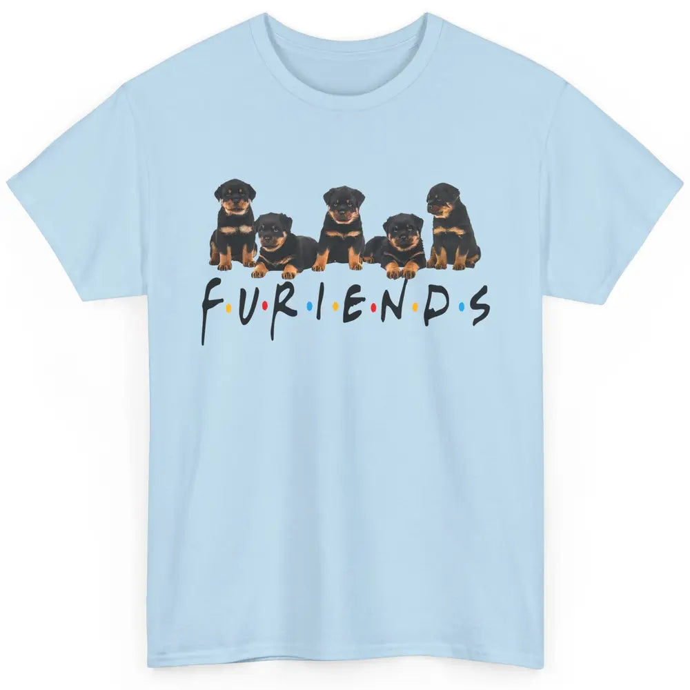 Cute Furiends Rottweiler Furry Dog Friends Rottie Puppy Pet Classic Unisex T-Shirt