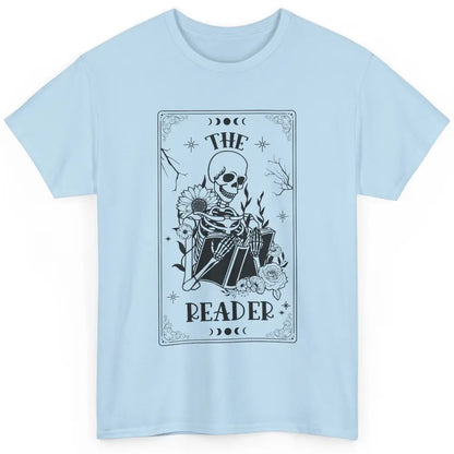 The Reader Skeleton Tarot Card Halloween Reader Book Lovers Classic Unisex T-Shirt