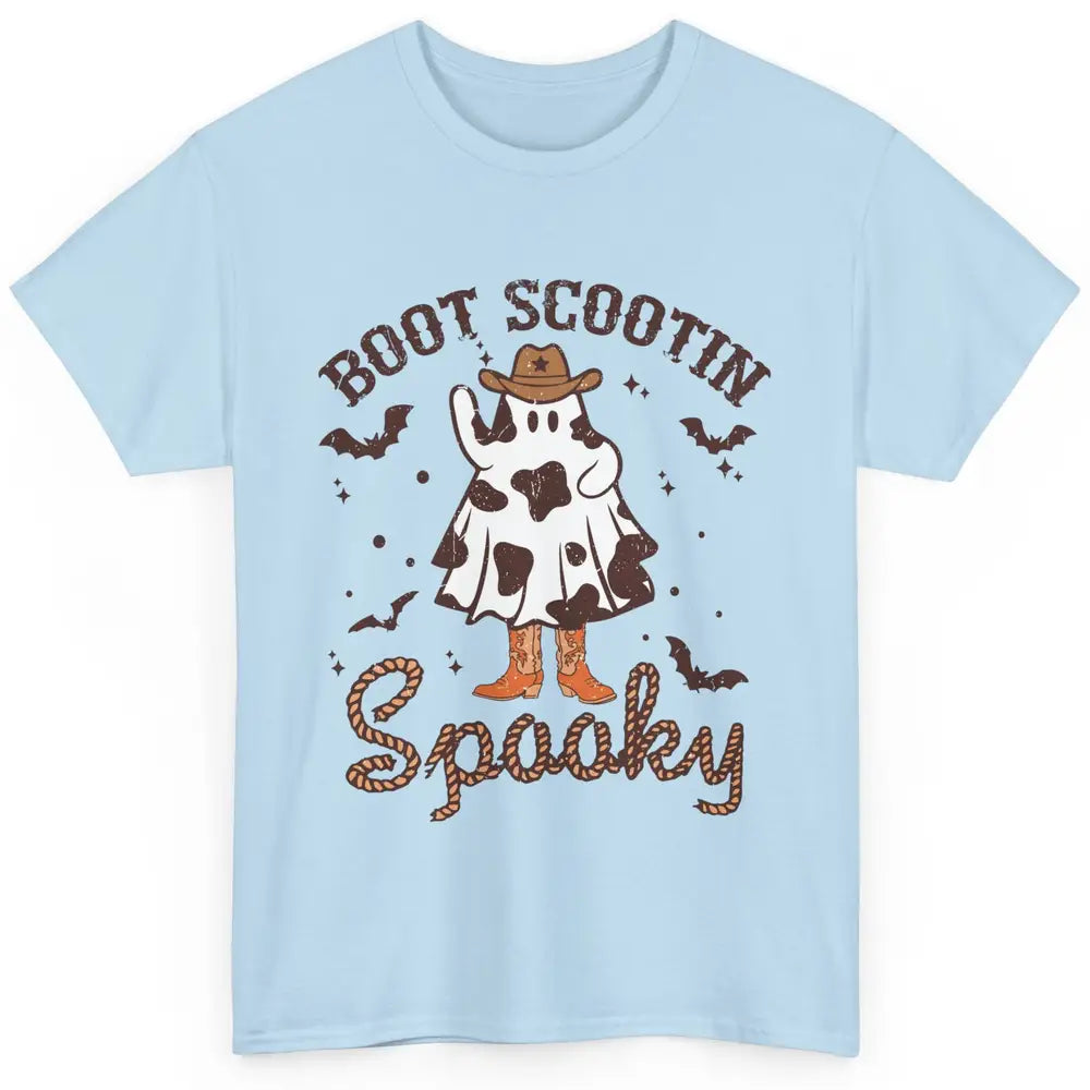 Cowboy Ghost Cowhide Boot Scooting Spooky Western Halloween Classic Unisex T-Shirt