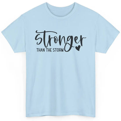 Stronger Than the Storm Inspirational Motivational Quotes Classic Unisex T-Shirt