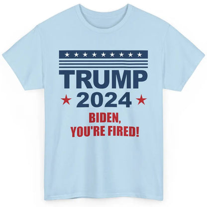 Retro US Flag Trump 2024 Return Biden You're Fired Patriot Classic Unisex T-Shirt