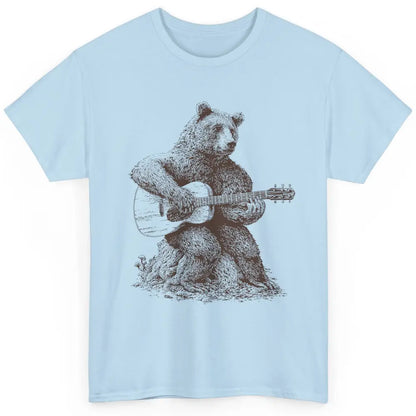 Cool Bear Playing Guitar Guitarist Musician Funny Animal Classic Unisex T-Shirt