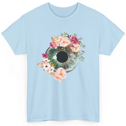 Floral Eyeball Optometrist Eye Anatomy Ophthalmology Tech Classic Unisex T-Shirt