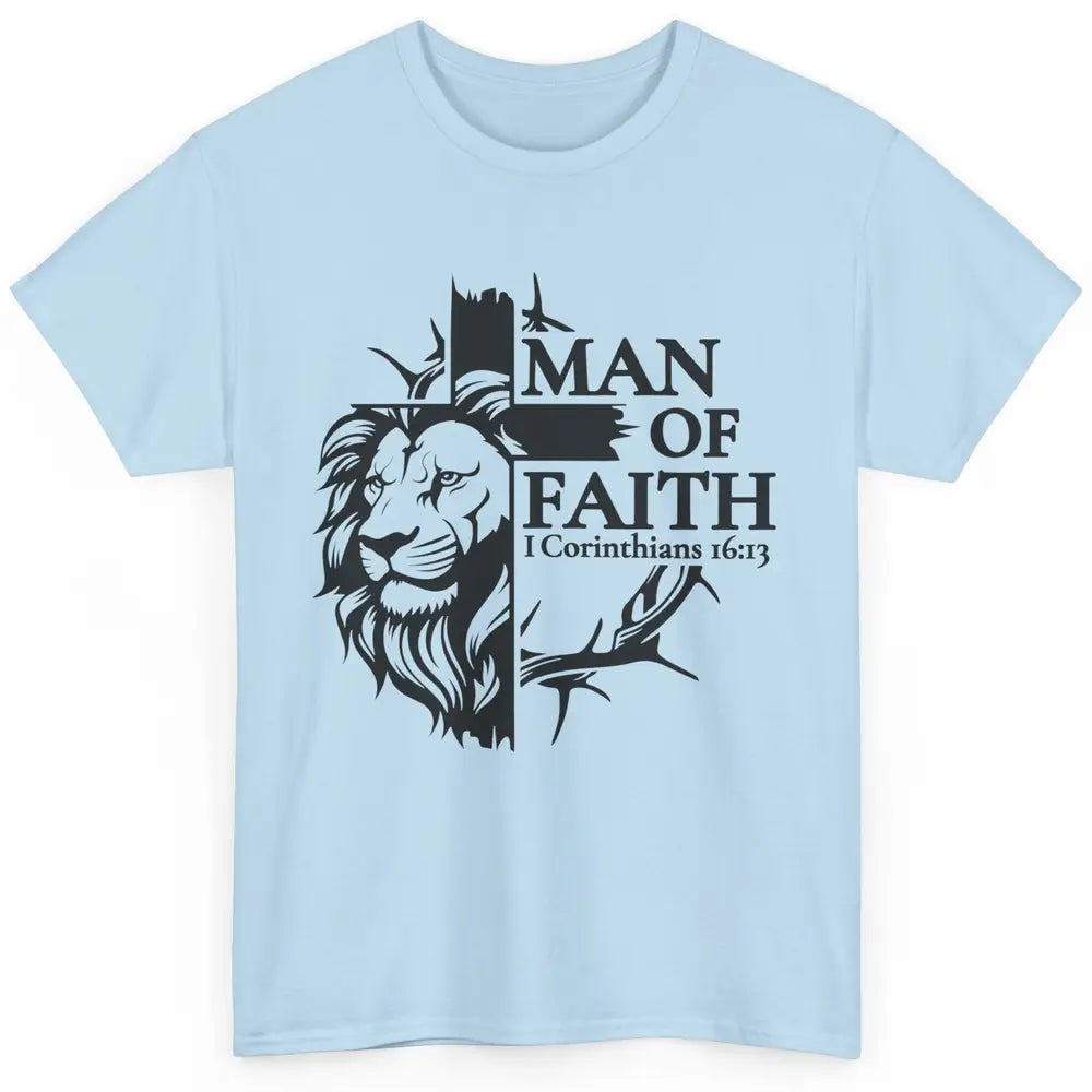 Yeshua Lion Of Judah Man Of Faith Bible Christian Religious Classic Unisex T-Shirt