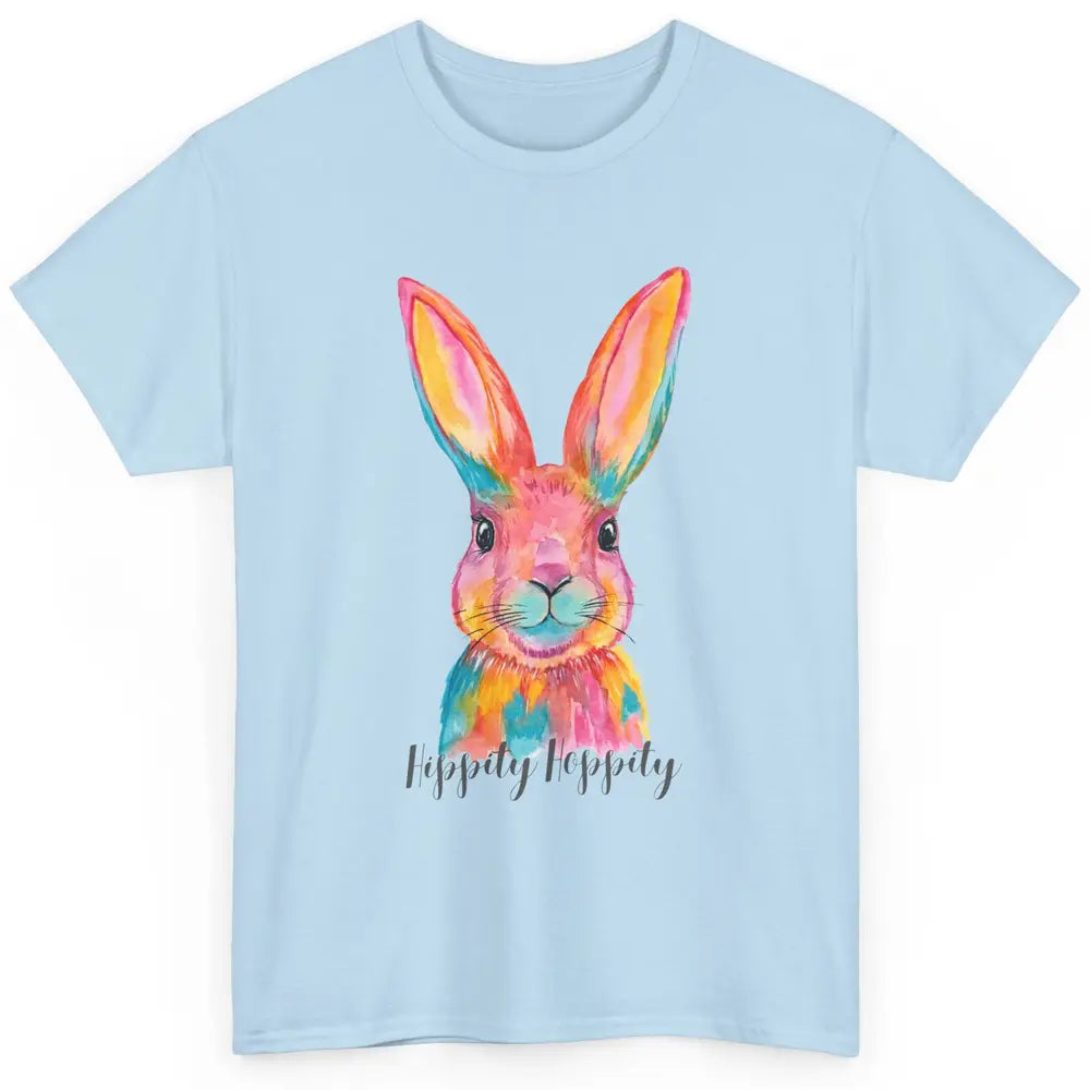 Watercolor Hippity Hoppity Bunny Dance Easter Rabbit Hip Hop Classic Unisex T-Shirt