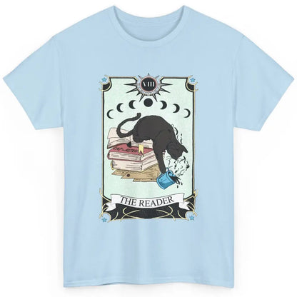 Witchy Black Cat The Reader Tarot Card Mystic Celestial Moon Classic Unisex T-Shirt